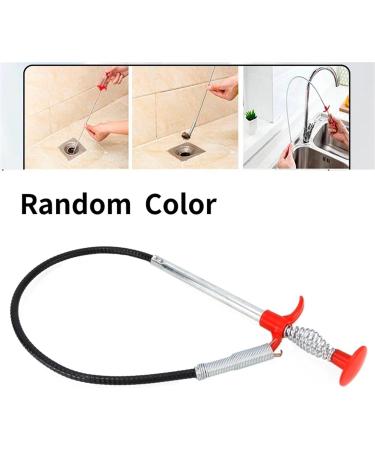 60cm Spring Pipe Dredging Tool - Metal Wire Drain Cleaner Stick for Kitchen Sink & Sewer Clog Removal | International Shipping Available - Buy Online on SooperMarket.com
