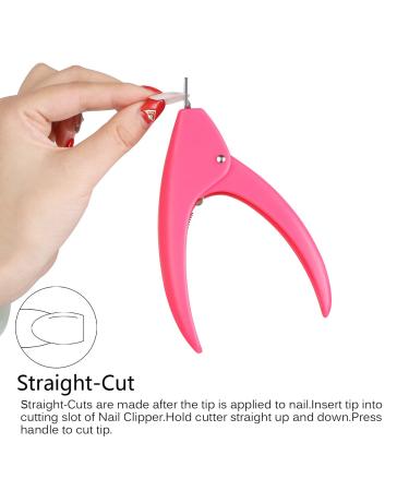 Dr.nail Acrylic Nail Clipper - Professional False Nails Cutter and Trimmer - Pink - Buy Online on SooperMarket.com