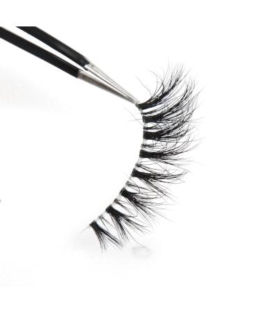 Arison 3D Handmade Siberian Mink Eyelashes - Natural Look with Transparent Band | 100% Handmade Artificial Lashes (1 Pair) - Perfect for International Shipping - Buy Online on SooperMarket.com