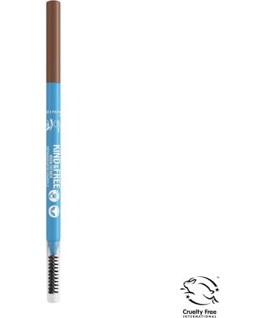 Rimmel London - Kind & Free Brow Definer Dual Ended Ultra Fine Tip and Spoolie NO mineral oils Vegan Formula - Caramel - 4 - Buy Online on SooperMarket.com