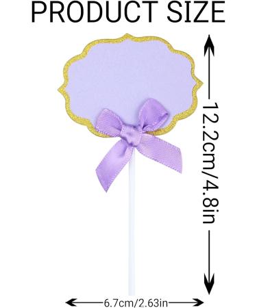Cupcake Toppers 10 Pieces Paper Writable Cake Toppers for Birthday Baby Shower Party Celebration Cake Desert Decoration Blue Pink Purple Green Yellow - Buy Online on SooperMarket.com