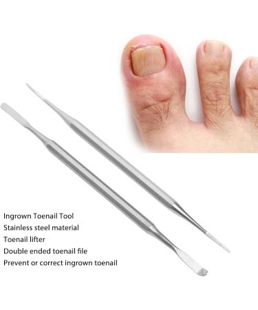 Verdant Touch Ingrown Toenail File Lifterwith File Ingrown Toenail Tool and File Cleaner Double Ended Stainless Steel Pedicure Nail Care Tool - Buy Online on SooperMarket.com