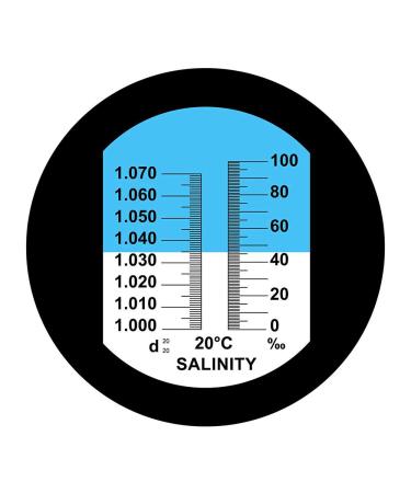 Aichose Salinity Refractometer for Seawater & Marine Fishkeeping Aquarium | Saltwater Pool | ATC Function | Dual Scale 0-100 Salinity & Specific Gravity - Buy Online on SooperMarket.com