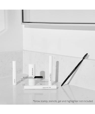 Duo Eyebrow Brush by Madluvv - Professional Angled Brush & Spoolie for Precision Defining & Shaping | Ideal for Makeup Artists & Beauty Enthusiasts | International Shipping Available - Buy Online on SooperMarket.com