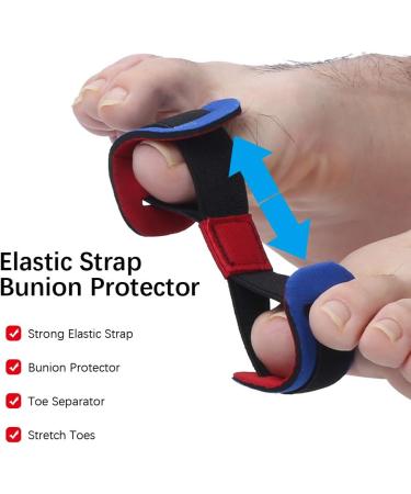 Hallux Valgus Belt Bunion Protector - 3pcs Elastic, Reusable & Adjustable for Big Toe - Buy Online on SooperMarket.com