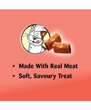 TEMPTATIONS MEATY BITES Cat Treats Adult Salmon Flavour 42.5g Pouch (7 Pack) - Buy Online on SooperMarket.com