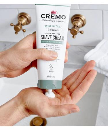 Cremo Original Formula Shave Cream - Silver Water & Birch, 6 fl oz - Smooth, Concentrated Shaving Cream - Buy Online on SooperMarket.com