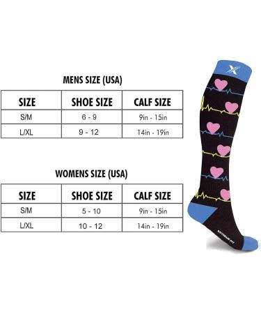 Compression Socks - 3 Pairs, Knee-High for Running, Athletics, Travel - Medical Grade, 2 Large-XL - Buy Online on SooperMarket.com