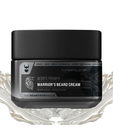 Beard Cream for Men by Beard Struggle - Beard Itch Relief Softener & Moisturizer - Keep Your Beard Growth Hydrated & Refreshing - Platinum Collection Aesir's Triumph - 50g