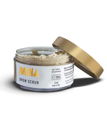 MINA Brow Scrub - Natural Exfoliating Formula for Long-Lasting Henna & Tint | 50ml - Buy Online on SooperMarket.com