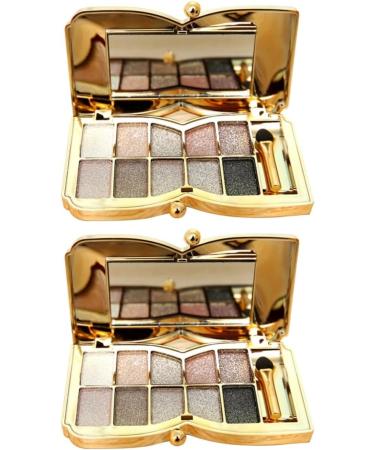 Angoily 2pcs Colorful # With Glitter Flash Brush Colors & Makeup Eyeshadow Shadow Mirror Eye - Buy Online on SooperMarket.com