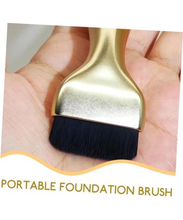 PLAFOPE Foundation Brush Makeup Brush Make up Brush for Liquid Foundations Brush for Makeup Foundation Brush for Foundation Women Foundation Liquid Brush Artificial Fiber 16.20X3.50X1.20CM Golden - Buy Online on SooperMarket.com