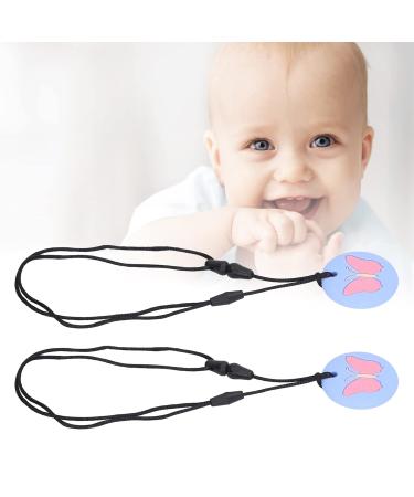 Buy Chew Collar - Easy to Clean Portable Sensory Chew Collar (Sky Blue) - 2 Pcs for Healthy Growth | International Shipping - Buy Online on SooperMarket.com