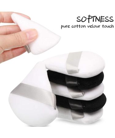 10-Piece Triangle Soft Powder Puff Set for Makeup - Body & Mineral Powder Tool - Buy Online on SooperMarket.com
