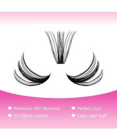 Fadlash 50D 0.07 C Curl Cluster Eyelash Extensions - 200 PCs DIY 15-20mm for Home Use - Buy Online on SooperMarket.com