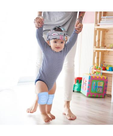 Umtiti Baby Adjustable Safety Helmet with Knee Pads, Socks & Head Guard - Forest Gray Set - Buy Online on SooperMarket.com
