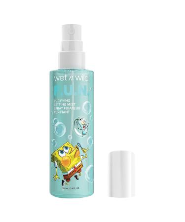 Wet n Wild SpongeBob Squarepants Purifying Setting Mist - F.U.N Face Cleanser, Makeup Setting Spray & Moisturizer 3.4 Fl Oz - Buy Online on SooperMarket.com