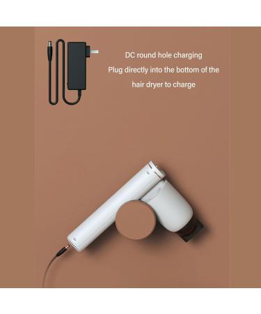 TYTOGE Cordless Hair Dryer Quiet USB Rechargeable Portable Hot Cold Wind Small Blow Dryer for Dorm Camping Travel - Buy Online on SooperMarket.com