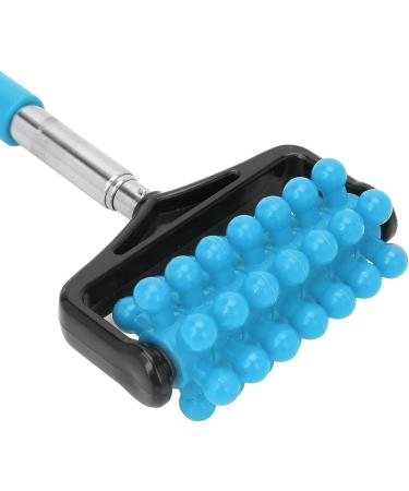 Adjustable Telescopic Back Massager for Pain Relief | Blue Sore Muscle Tool for Men & Women | International Shipping - Buy Online on SooperMarket.com