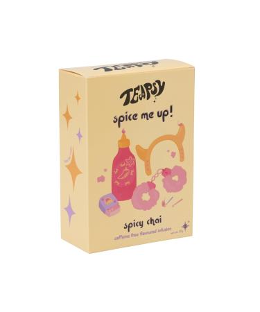 Spice Me Up - Spicy Rooibos Chai Tea with Cinnamon and Spices TEAPSY Caffeine Free Chai Tea 15 Teabags