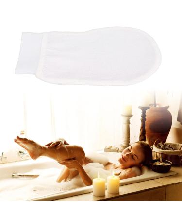 White Body Exfoliating Gloves - Removes Dead Skin for Bath Skincare - Buy Online on SooperMarket.com