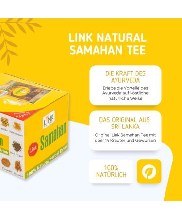 Buy Link Natural Samahan Tea 100% Authentic Ayurvedic Herbal Tea Direct Shipping from Germany 25 Bags (100g) - Buy Online on SooperMarket.com