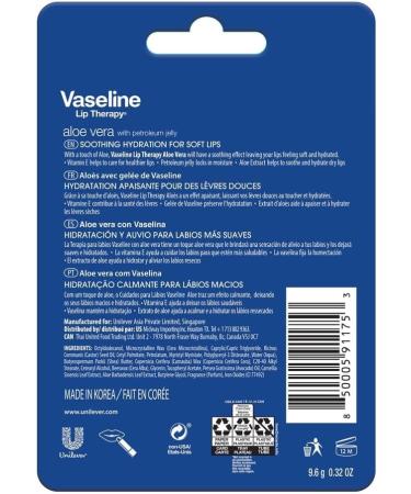 Unilever Vaseline Lip Therapy Aloe Care 2x4.8g 2 count - Buy Online on SooperMarket.com