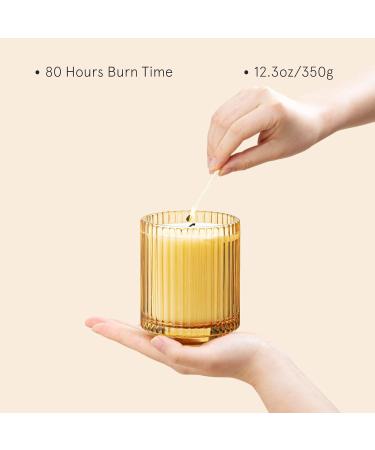 La Jolie Muse Sandalwood & Patchouli Scented Candle - Luxury Glass Jar Candle Gift for Home Decor - 80 Hours Long Burning - 12.3oz - Buy Online on SooperMarket.com