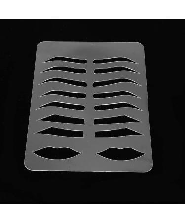 Brow Lip Stencil - Reusable PVC Eyebrow Decoration Tool - Buy Online on SooperMarket.com