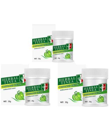 Anshka Herbal Tinea Corporis Cream Tinea Skin Relief Itching Cream Gentle and Non-irritating Herbal Formula Antipruritic Ointment (3pcs)