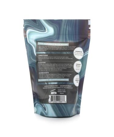 Laki Naturals Bath Soak - Charcoal Lava Magnesium Flakes & Hawaiian Sea Salt - Therapeutic Relaxation Salts (16 oz) | Shop Internationally - Buy Online on SooperMarket.com