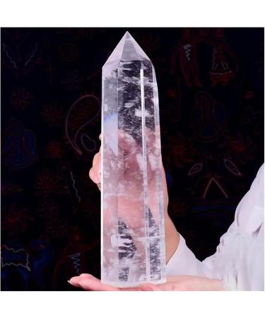 Natural Crystal Rough Crystal Tower High Temperature Melting White Crystal Scepter Fengshui (Size : 500-600g) - Buy Online on SooperMarket.com
