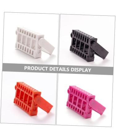WOONEKY 4pcs 16 Grinding Head Display Stand Vintage Hair Comb Nail Bit Storage Manicure Drill Bits Drill Bit Case Toolbox Nasal Trimmers for Men Drill Bit Organizer Take Away Nail Drill Pp - Buy Online on SooperMarket.com