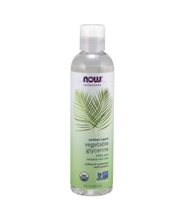 Now Foods Solutions Organic Vegetable Glycerine 8 fl oz (237 ml)