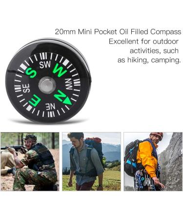 Portable Oil Filled Button Compass 12PCS - Lightweight & Stable for Hiking & Camping - Buy Online on SooperMarket.com