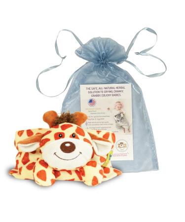 Happi Tummi Baby Gas Relief All Natural Belly Wrap Natural Herbal Aroma Therapy Relief for Infants and Babies with Colic, Gas,Upset Tummies - Girafe