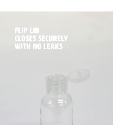 50ml Plastic Travel Bottles with Flip Cap - 4 Pack - Buy Online on SooperMarket.com