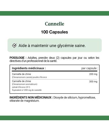 Nature's Bounty Cinnamon 500mg Pills and Herbal Health Supplement Helps Maintain Blood Sugar Levels 100 Capsules 100 count (Pack of 1) - Buy Online on SooperMarket.com