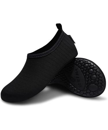 VIFUUR Water Sports Shoes Men Women Quick-Dry Aqua Socks Slip-on - Black - Buy Online on SooperMarket.com