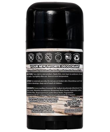 Patchouli Vanilla Sandalwood Deodorant | Aluminum-Free Natural Deodorant for Men and Women | 2.56 oz | With Real Essential Oils | Coconut Oil and Shea Butter | Paraben and Phthalate Free - Buy Online on SooperMarket.com