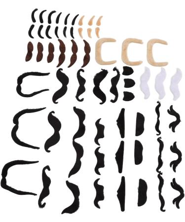Fake Eyebrow Beard Set Short Flannel Artificial Eyebrow and Moustache Easy to Apply Soft Material Application Occasion Applicable People - Buy Online on SooperMarket.com