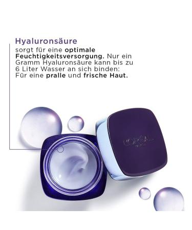 L'Or al Paris Revitalift Filler Nachtpflege - Anti-Aging Gesichtscreme mit Hyalurons ure 2 x 50 ml - Anti-Falten & Volumen Pflege - Buy Online on SooperMarket.com