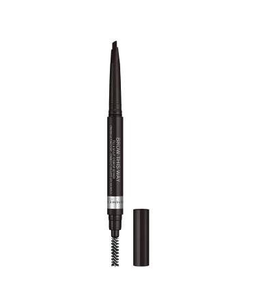 Rimmel London Brow This Way Eyebrow Definer 004 Soft Black .008 oz (.25g)