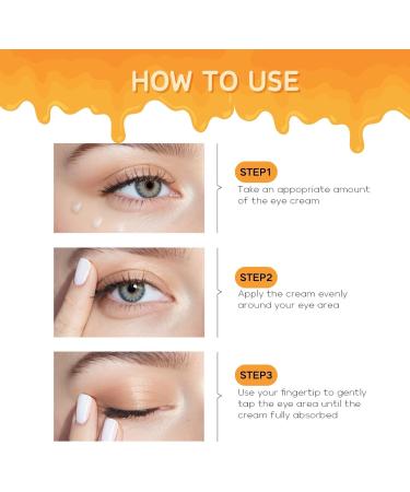 Honey Polypeptide Eye Cream Eye Cream Anti Aging For Puffy Eyes Reduce Wrinkles And Fine Lines Korean Eye Cream For Eye Bags & Dark Circles Moisture Hydrate Smooth Tender Sensitive Skin - Buy Online on SooperMarket.com