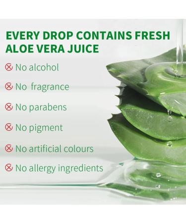PrimeCove - 92% Aloe Vera Gel (300ml) | Soothing & Cooling | For Hair Face & Body | Fast-Absorbing Moisturiser | Skin-Firming & Protective | All Skin Types - Buy Online on SooperMarket.com