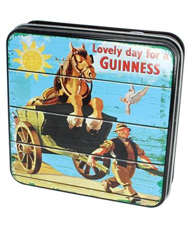 Guinness Gift Tin of Fudge with Lovely Day for A Guinness Horse and Cart 100g