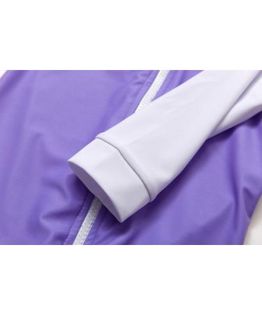 BONVERANO Baby Boys Swimsuit | UPF 50+ Sun Protection | Full-Zip Hoodie | Purple | 6-9 Months - Buy Online on SooperMarket.com