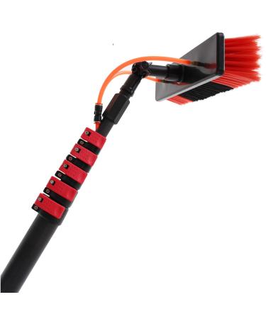 Telesbrush/Window Cleaning Brush/Window Cleaning Pole/Extendable Conservatory Roof Cleaner/Photovoltaic Panel Cleaning/12Ft/3.6M 55cm Brush Head 11M/36FT