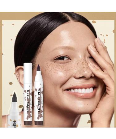 Freckle Pen Ksndurn 4PCS Freckle Makeup Pen Set - Natural Makeup (Dark Brown and Light Brown) - Buy Online on SooperMarket.com