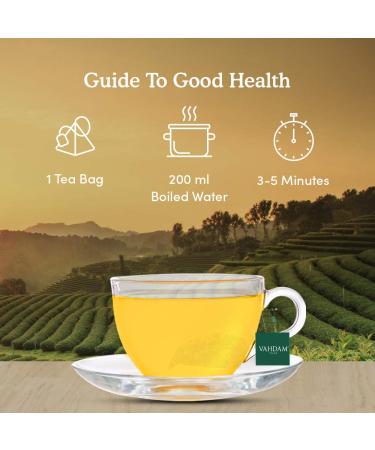 Vahdam Herbal Tea - Caffeine-Free Turmeric Ginger Infusion Bags (15 Bags, 1.06 oz) - Buy Online on SooperMarket.com